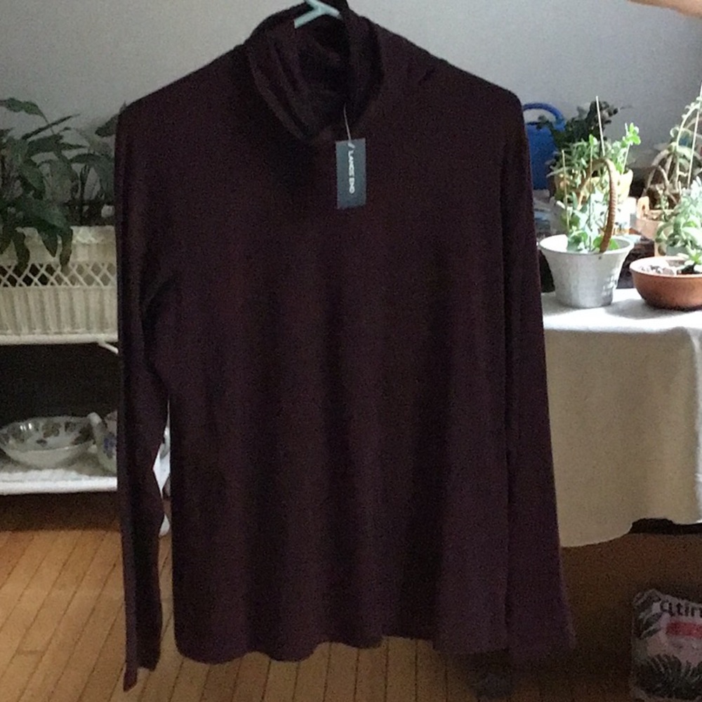 Lands' End Petite Shaped Fit Top - Plum